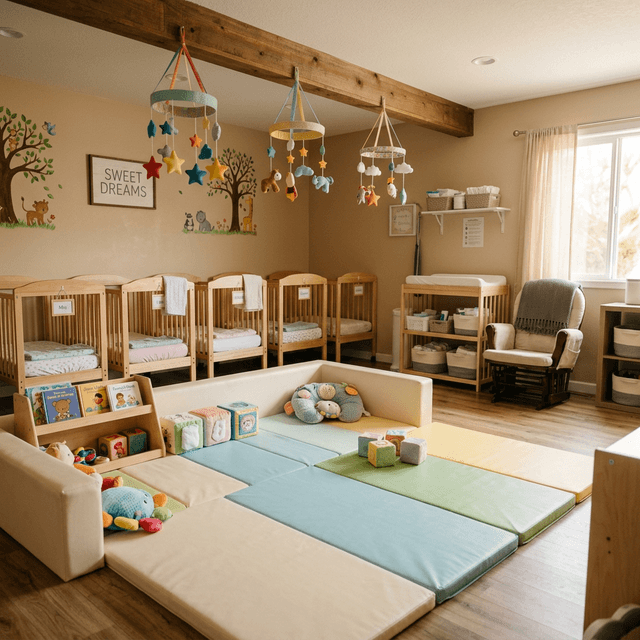 Infant Care at Creative Beginnings Daycare.